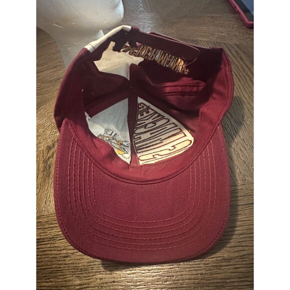 Vintage Gus Macker red yellow Basketball Snapback Hat spellout - Picture 6 of 7